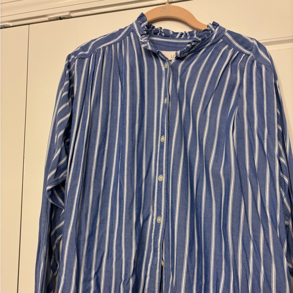 Blue and white stripes